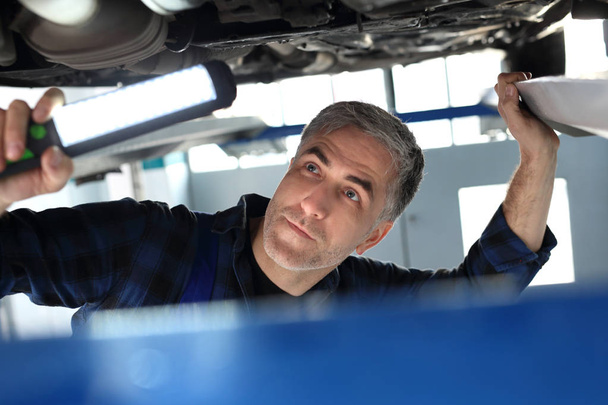 Auto repair. Car mechanic. - Photo, Image