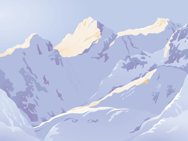 Alte montagne in inverno
 - Vettoriali, immagini