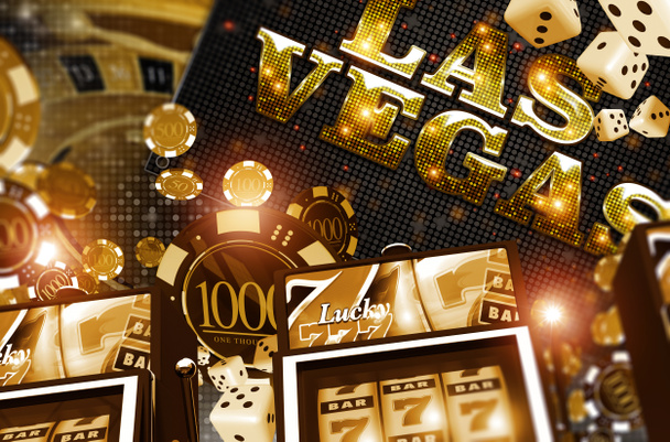 Золотий Вегас казино концепції - Фото, зображення