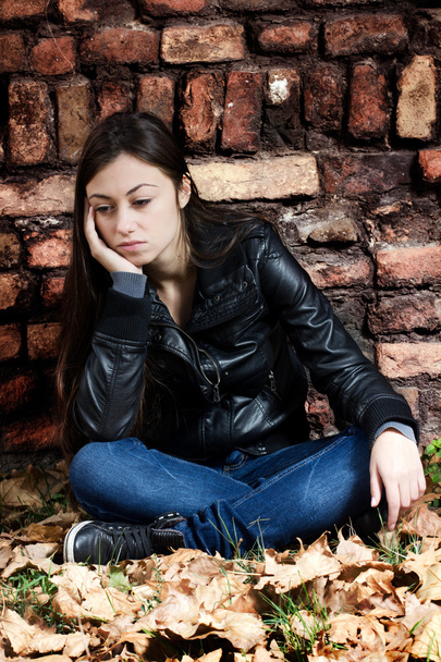 lonely teenage girl - Foto, Bild
