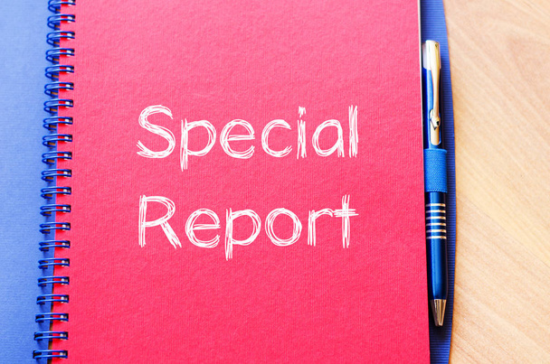 Special report concept on notebook - Photo, Image