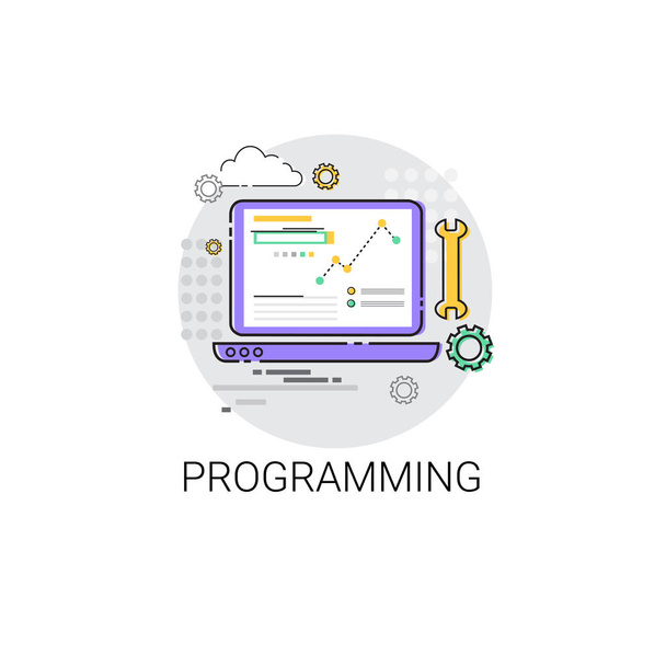 Desenvolvimento de Software Computer Programming Device Technology Icon
 - Vetor, Imagem