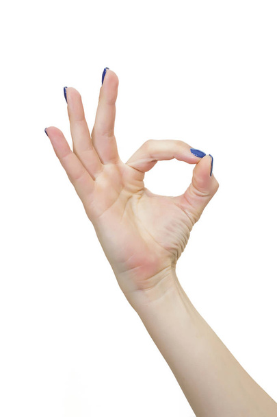 Női jóga mudra kéz - Fotó, kép