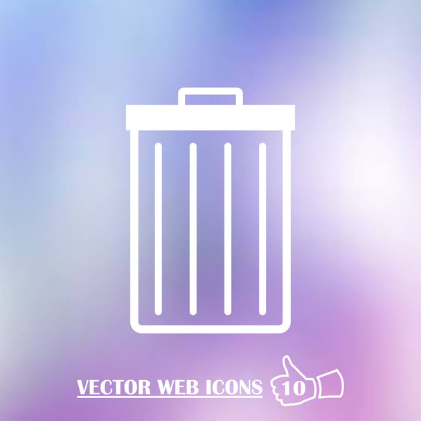 Bin Icon Design, sauberer Vektor - Vektor, Bild