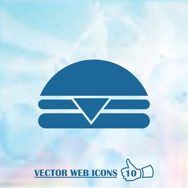 Hamburger web vector pictogram - Vector, afbeelding