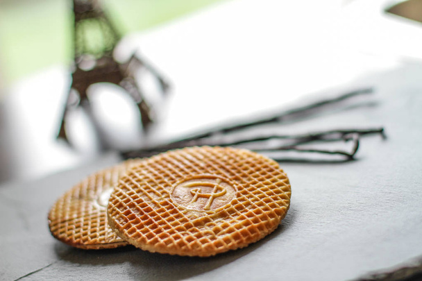 Stroopwafels on the table - Photo, Image