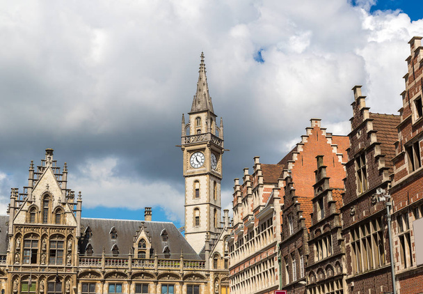 Clock tower in Gent - Φωτογραφία, εικόνα