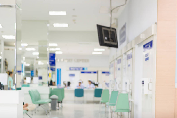 hospital interior blur background - Photo, Image