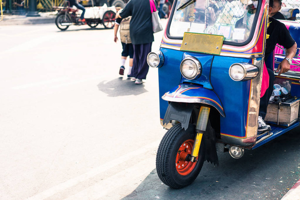 tricycle on the road in Thailand - Photo, Image