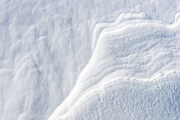 Close up of windy snow surface texture - Photo, Image