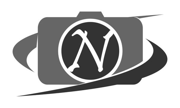 Photography Service Letter N - Vector, Image
