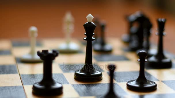 Chessboard and chess pieces - Materiaali, video