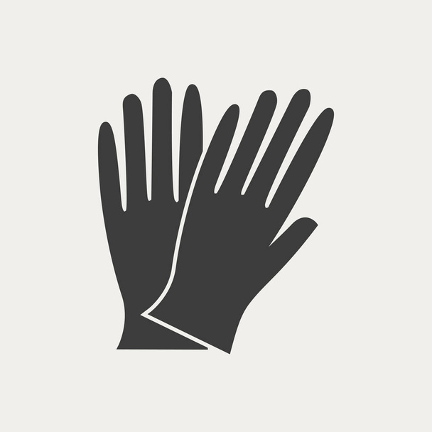 значок рабочих перчаток
 - Вектор,изображение
