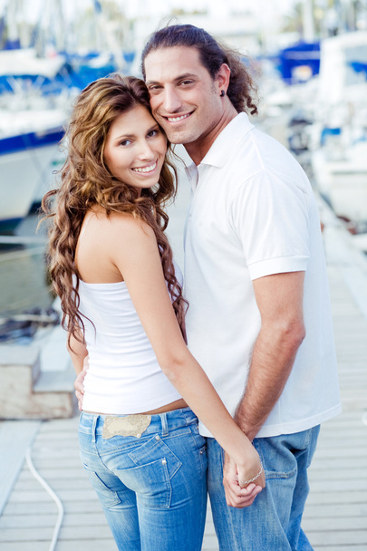 Portrait of happy young couple - Фото, зображення