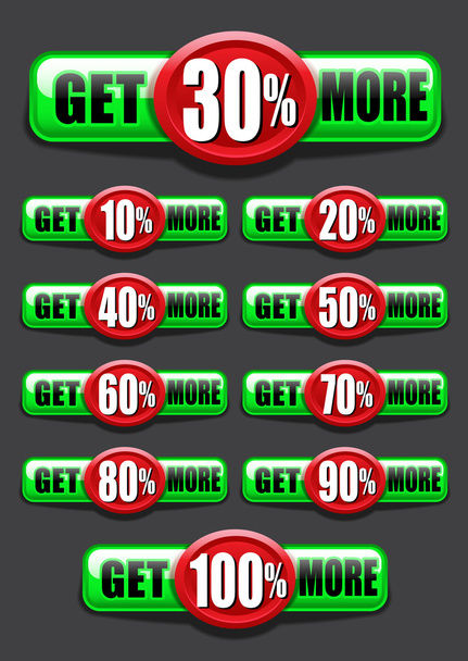 Get more, banners - Vector, Image