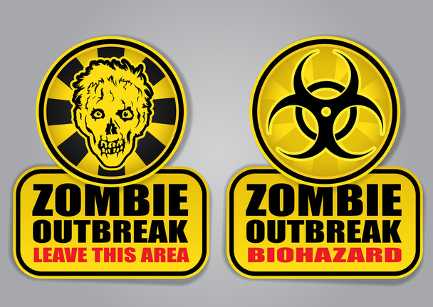 Signos de brote de Zombie
 - Vector, Imagen