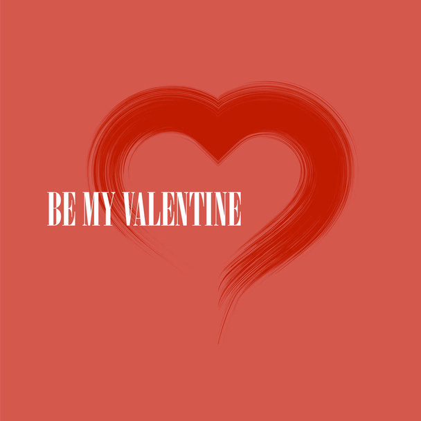 Być mój baner romantyczny Valentine - Wektor, obraz