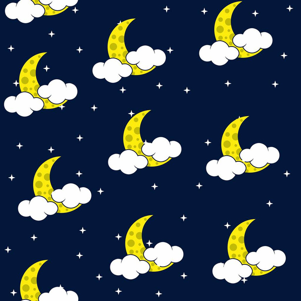 Безшовна текстура нічного неба
 - Вектор, зображення