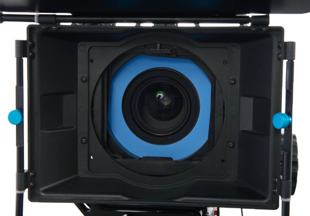 Videocamera professionale su sfondo bianco
 - Foto, immagini
