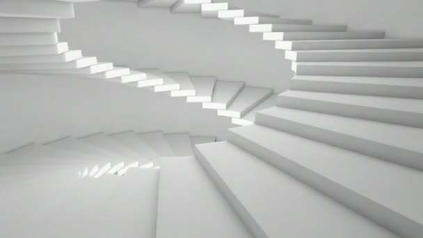 Treppe seitliche Animation - Filmmaterial, Video