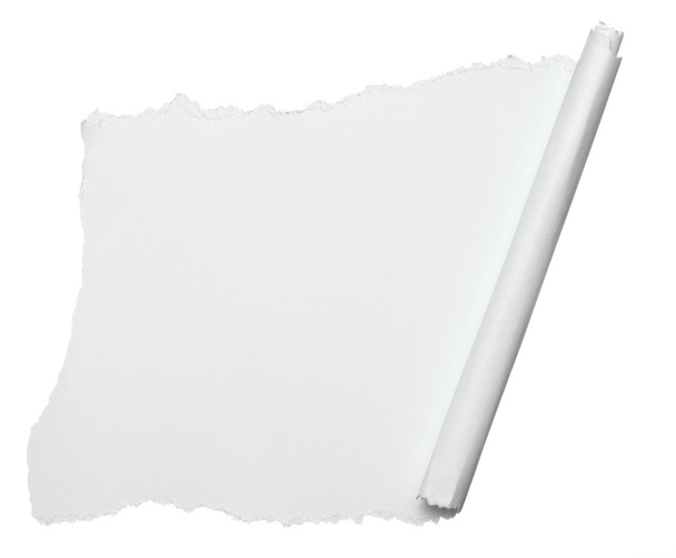 λευκό τσαλακωμένο χαρτί Σημείωση κατσαρά κύλισης - Φωτογραφία, εικόνα