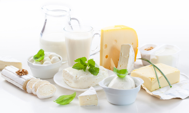 Sortiment mléčných výrobků - Fotografie, Obrázek