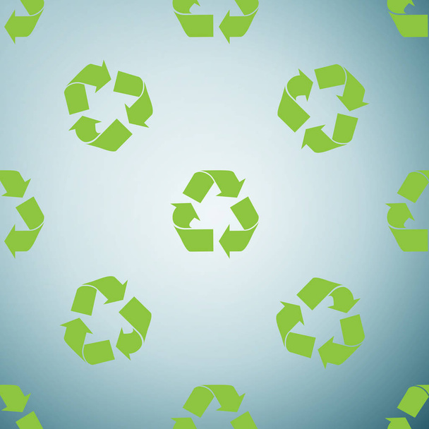 Padrão de ícone de símbolo de reciclagem no fundo cinza. Ilustração vetorial
 - Vetor, Imagem