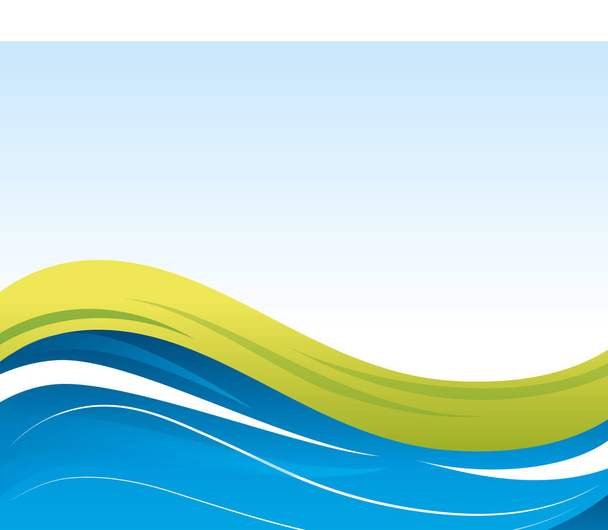 Welle Wasser Hintergrund Symbol - Vektor, Bild
