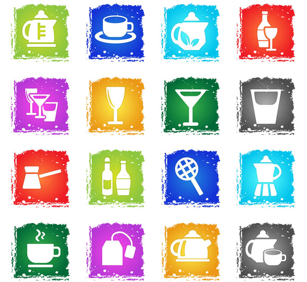 набір іконок для напоїв
 - Вектор, зображення