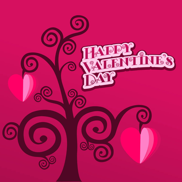 Vector illustration ard Happy Valentine s Day - Vettoriali, immagini
