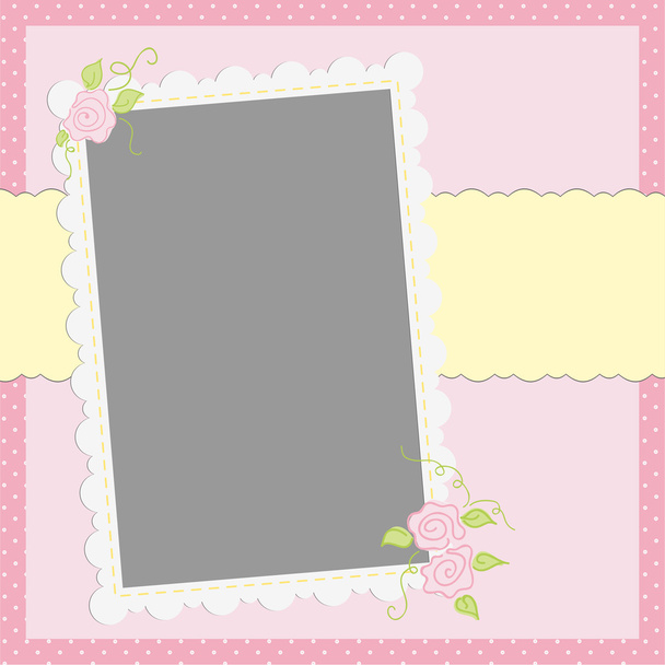 Blank template for greetings card - Vecteur, image