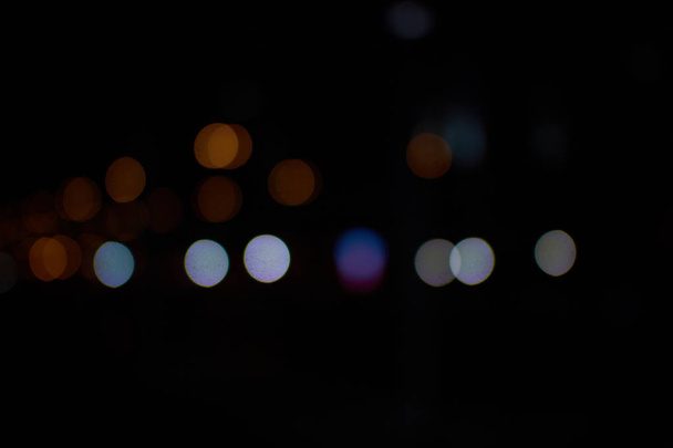 blurred night city lights Dubai - Foto, immagini