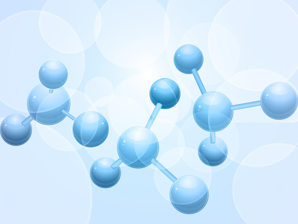 3D молекулярный фон
 - Вектор,изображение