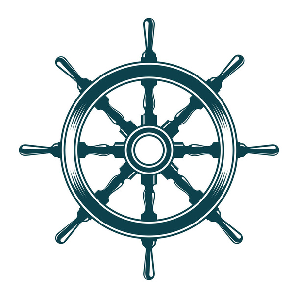 Руль корабля
 - Вектор,изображение
