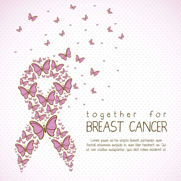 Καρκίνος του μαστού - Διάνυσμα, εικόνα