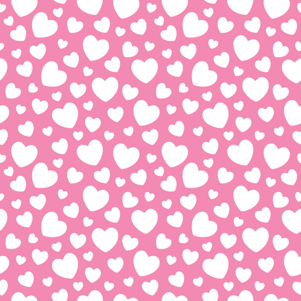 Hearts seamless pattern background - Vektor, obrázek