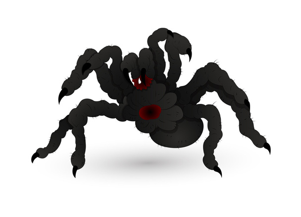 Halloween pelottava hämähäkki
 - Vektori, kuva