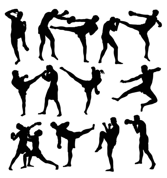 無料ボクシングのスポーツ活動 - ベクター画像
