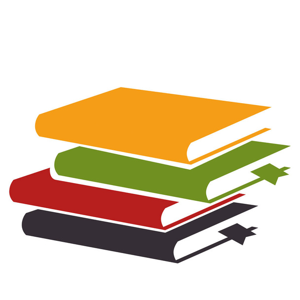 books library isolated icon - Vector, Image
