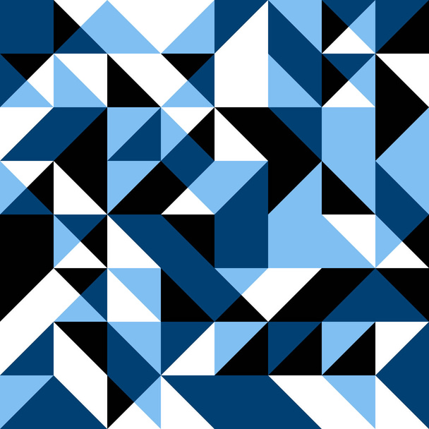 Sötét kék varratmentes háttérben geometriai alakzatok - Vektor, kép
