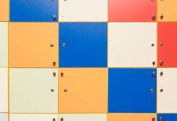 colored lockers for changing clothes. colored background - Valokuva, kuva