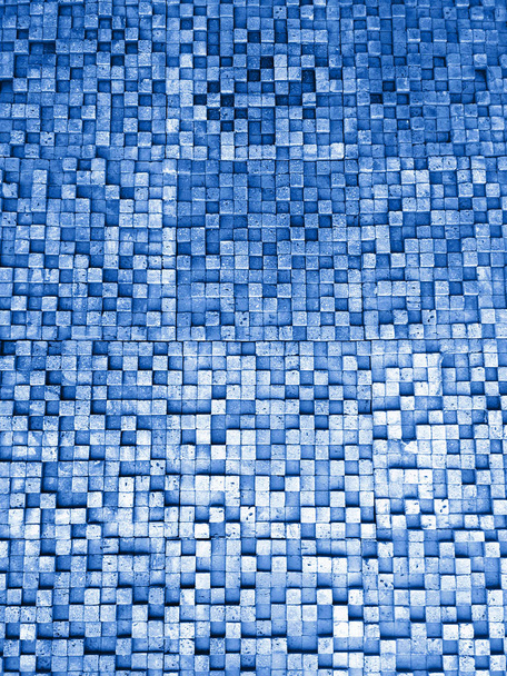 Fragmento de textura cuadrada o líneas de cruce superficie de mosaico verde turquesa cal azul marino violeta rosa púrpura fondo de pantalla de color oscuro, cajas geométricas abstractas útiles como fondo
 - Foto, Imagen