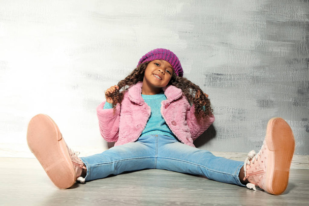 Cute little African American girl - Fotografie, Obrázek