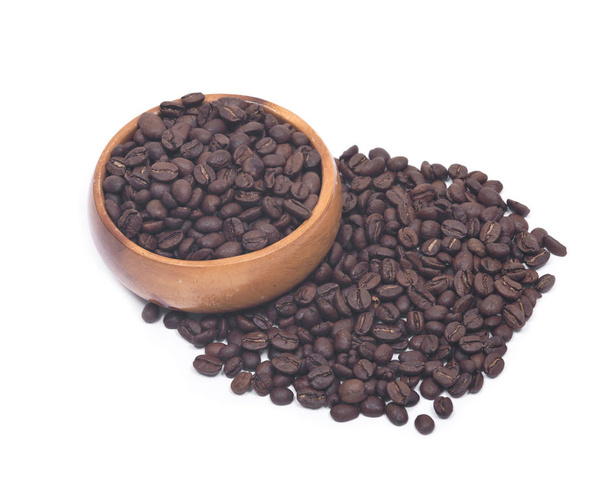 Organic medium dark roasted coffee beans  - Фото, зображення