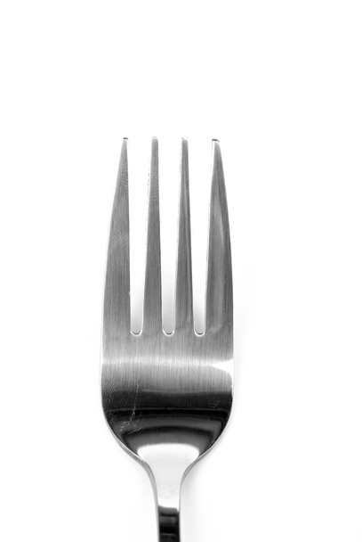 Fork on white background - Fotó, kép