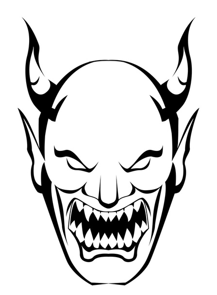 Голова демона
 - Вектор,изображение