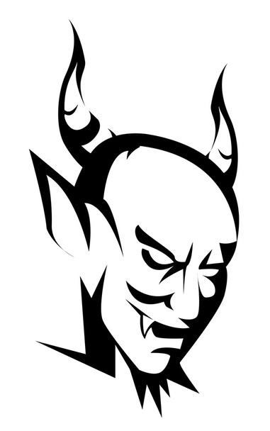 Devil head - Vektor, Bild
