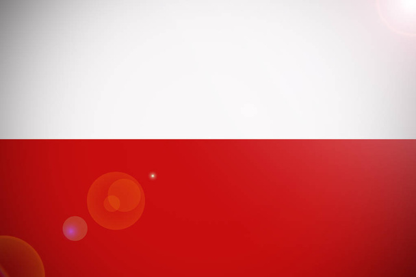  Puolan lippu 3D-kuvitustunnus
. - Valokuva, kuva