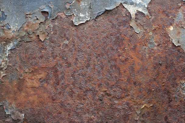 Peeling festék a régi rozsdás fém. - Fotó, kép