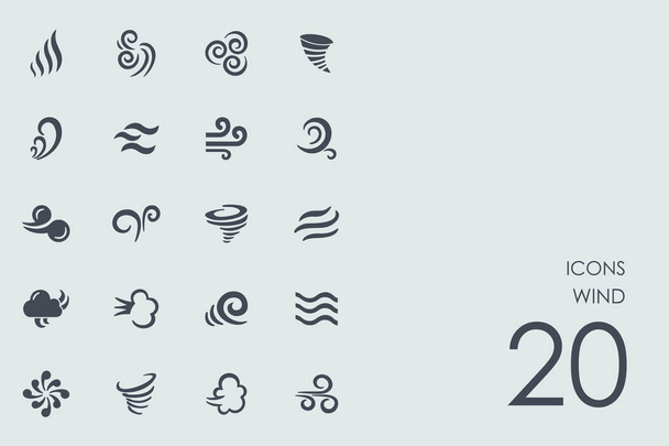 Set di icone del vento
 - Vettoriali, immagini